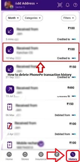 how-to-delete-phonepe-transaction-history-on-mobile