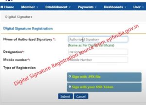 Digital Signature Certificate DSC For EPFO In Epfindia.gov.in